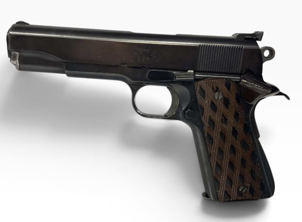 Steven Seagal's hero Colt MK IV from Out for Justice, Hanlin lot 253