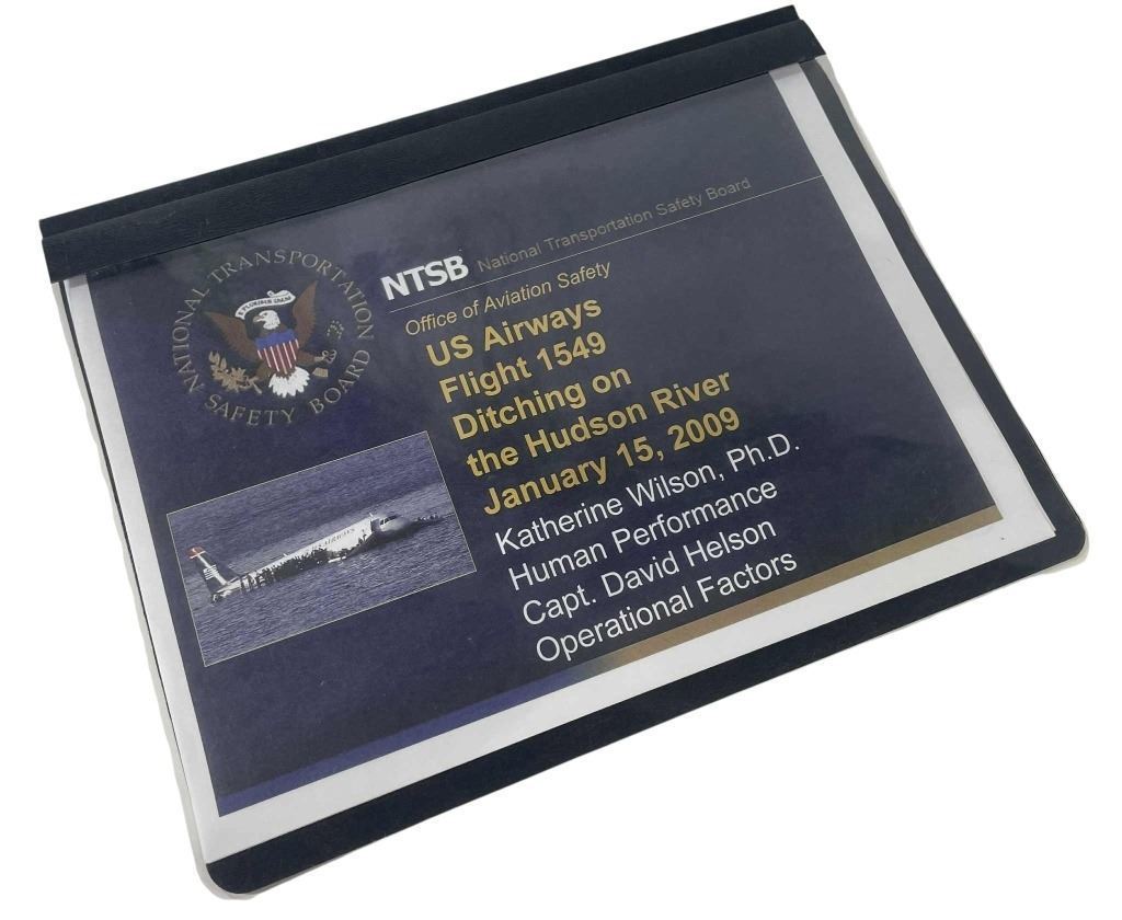 Sully (2016) NTSB aviation safety file prop, Hanlin lot 403